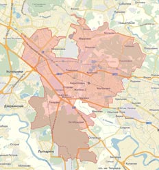 Люберецкий район на карте