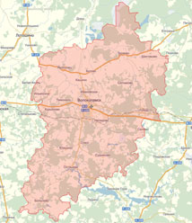 Волоколамский район на карте