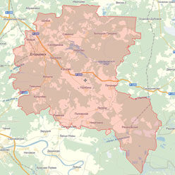 Егорьевский район на карте