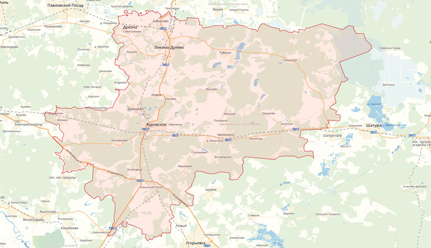 Карта городского округа Ликино-Дулёво