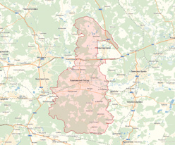 Павлово-Посадский район на карте