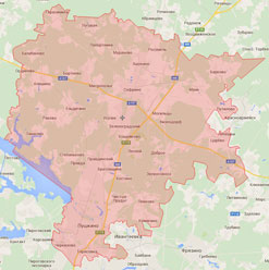 Пушкинский район на карте